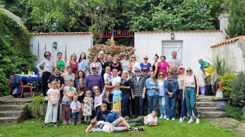 A meeting for Ukrainians to celebrate the Resurrection of Christ.